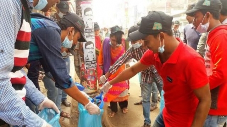 রংপুর পরিচ্ছন্ন করলো ‘পরিবর্তন চাই’